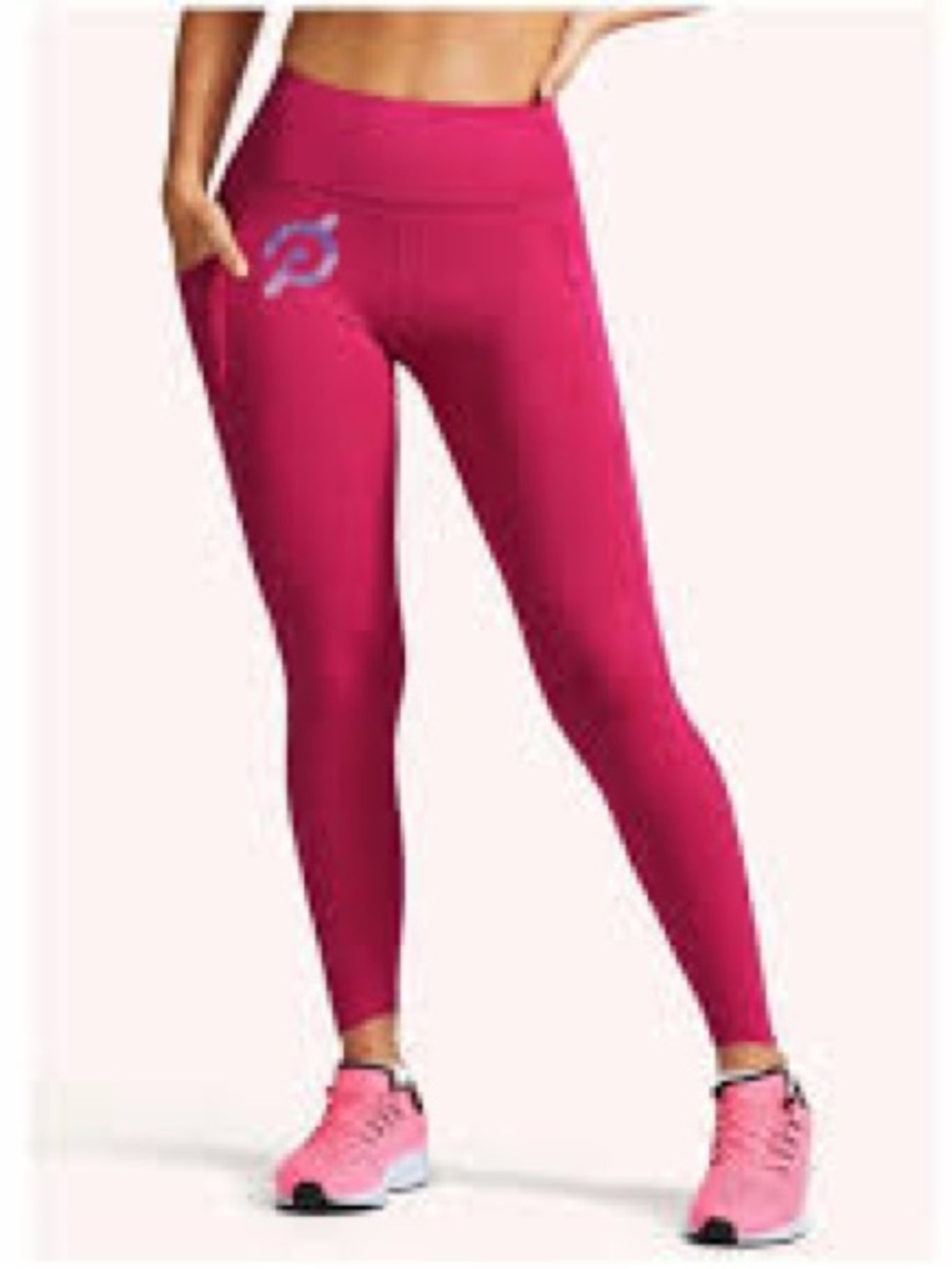 🏷️ Peloton Pink High Rise Pocket Leggings Size L